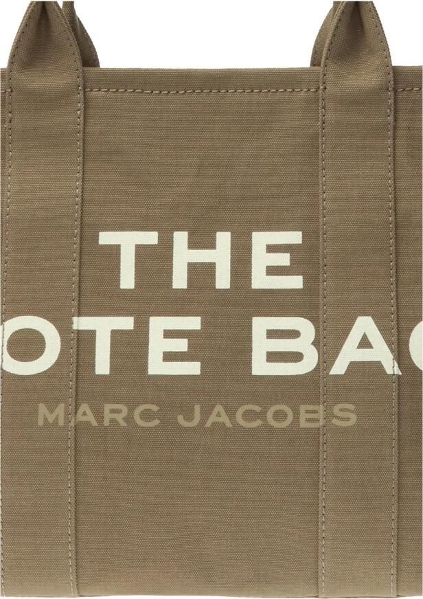 Marc Jacobs Canvas Tote met Logo Print en Ritssluiting Green Dames - Foto 4