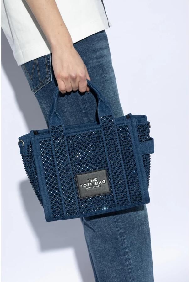 Marc Jacobs Shoppers & Totes The Small Tote Cotton Blue in blauw - Foto 5