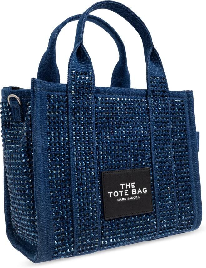 Marc Jacobs Shoppers & Totes The Small Tote Cotton Blue in blauw - Foto 4