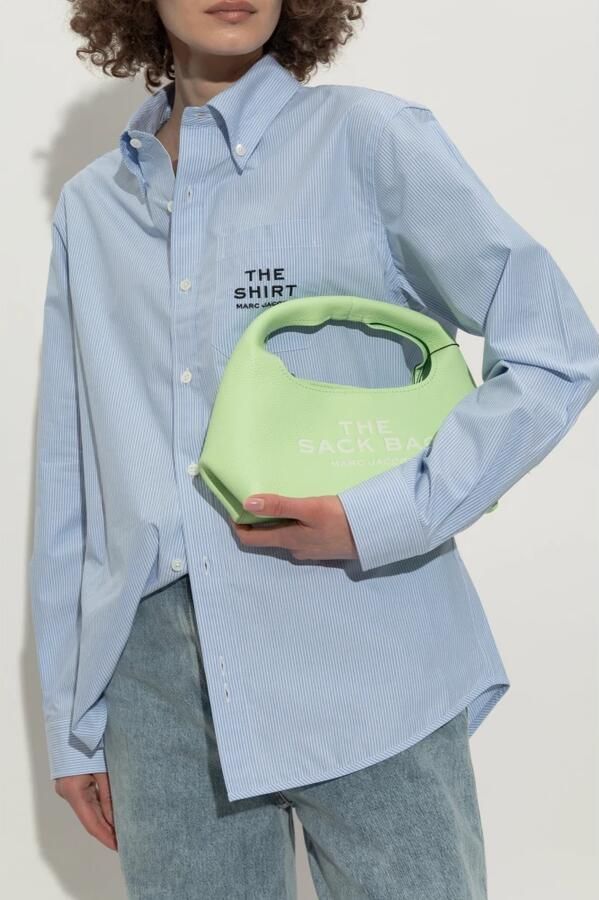 Marc Jacobs Crossbody bags The Mini Sack Purse Leather Green in groen - Foto 5