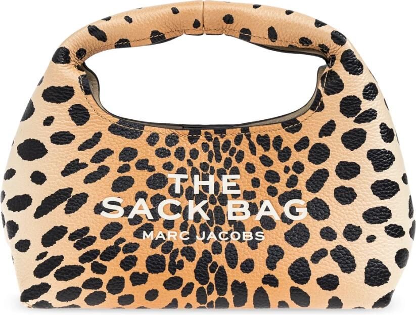 Marc Jacobs Bruine Bedrukte Stoffen Voorlogo Tas Brown Dames - Foto 1