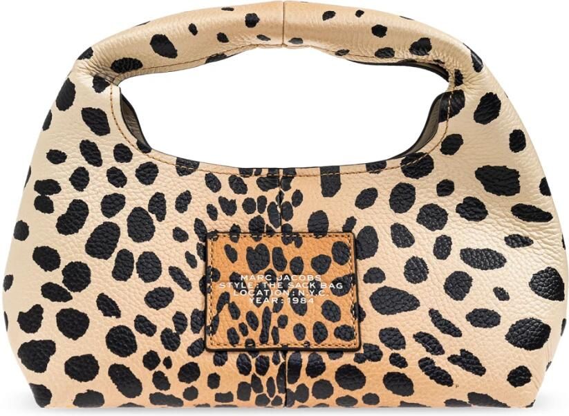 Marc Jacobs Bruine Bedrukte Stoffen Voorlogo Tas Brown Dames - Foto 7