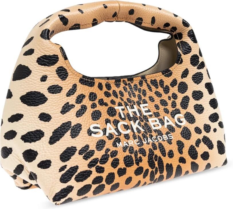 Marc Jacobs Bruine Bedrukte Stoffen Voorlogo Tas Brown Dames - Foto 3