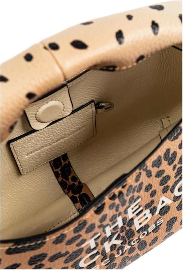 Marc Jacobs Bruine Bedrukte Stoffen Voorlogo Tas Brown Dames - Foto 6