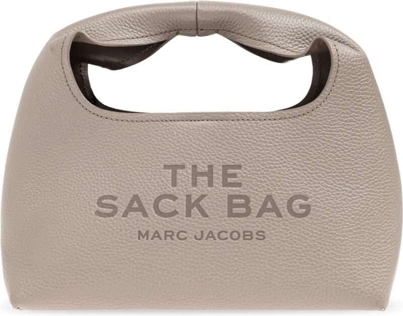 Marc Jacobs Grijze Leren Mini Sack Tas Gray Dames