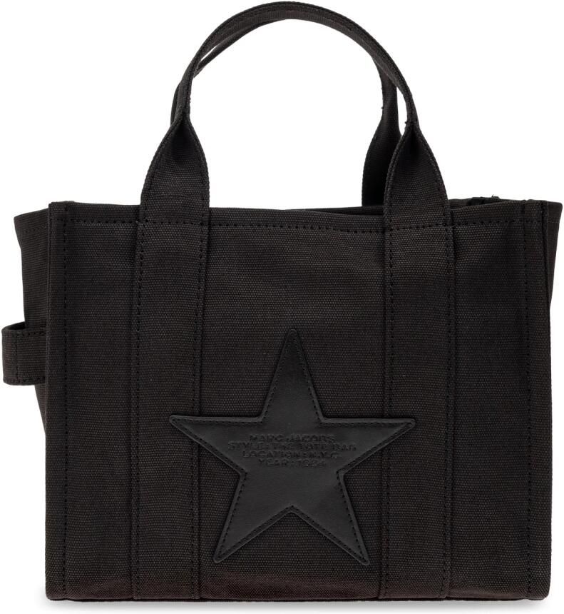 Marc Jacobs Canvas Logo Print Sterborduurwerk Tas Black Dames - Foto 2