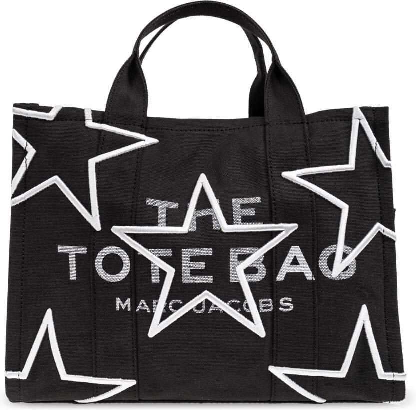 Marc Jacobs Geborduurde Sterren Canvas Tote Tas Black Dames - Foto 5