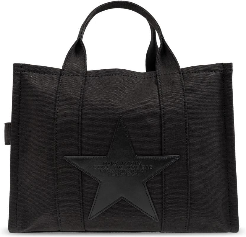 Marc Jacobs Geborduurde Sterren Canvas Tote Tas Black Dames - Foto 6