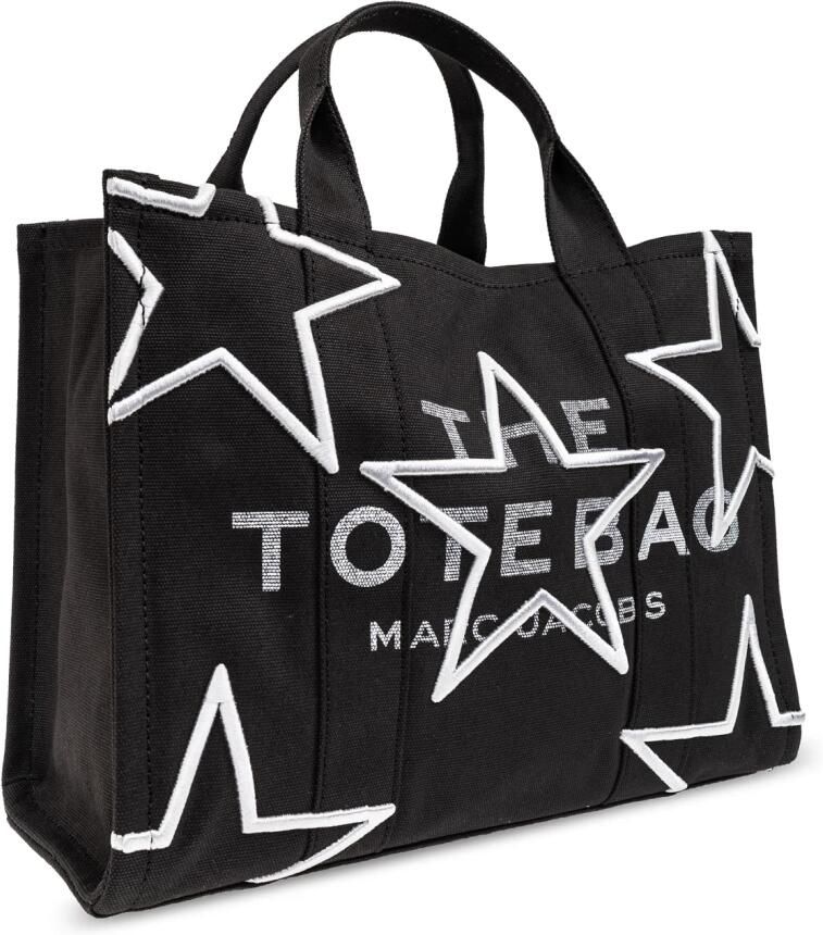Marc Jacobs Geborduurde Sterren Canvas Tote Tas Black Dames - Foto 7