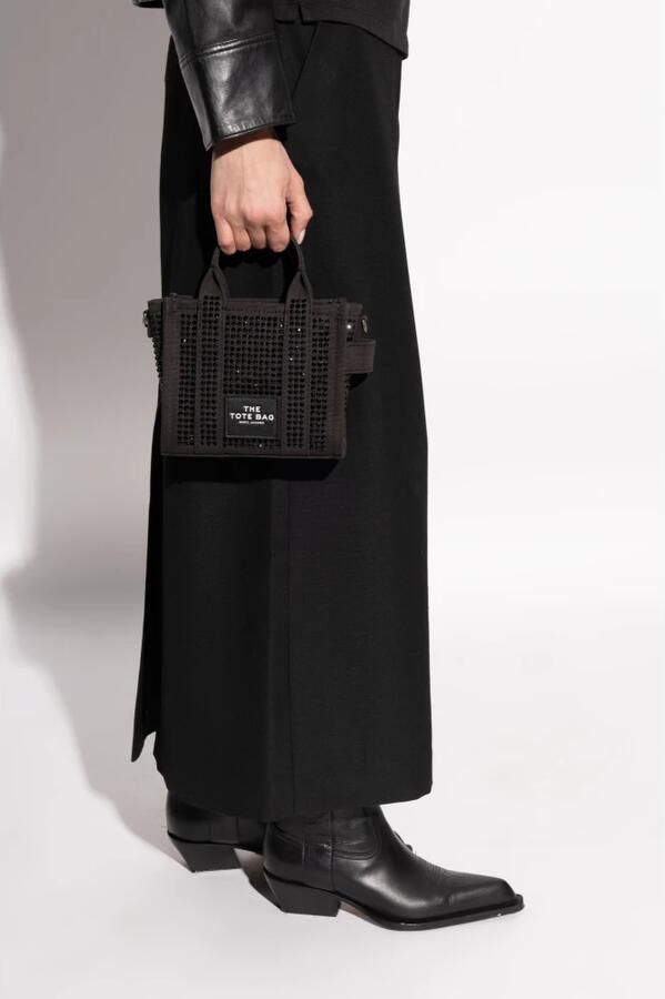 Marc Jacobs Zwarte schoudertas met strass design Black Dames - Foto 6
