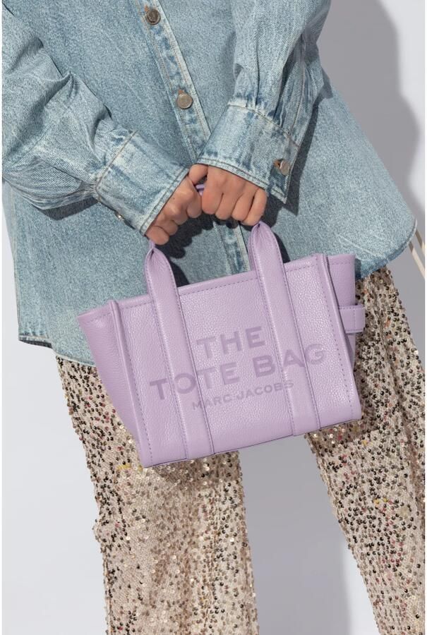 Marc Jacobs Kleine 'The Tote Bag' Schoudertas Purple Dames - Foto 5