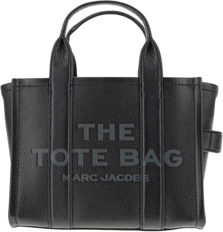 Marc Jacobs De Leren Mini Reizigerstas in zwart leer Black Dames - Foto 5