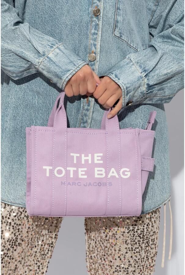 Marc Jacobs Totes & shoppers The Small Tote in paars - Foto 6