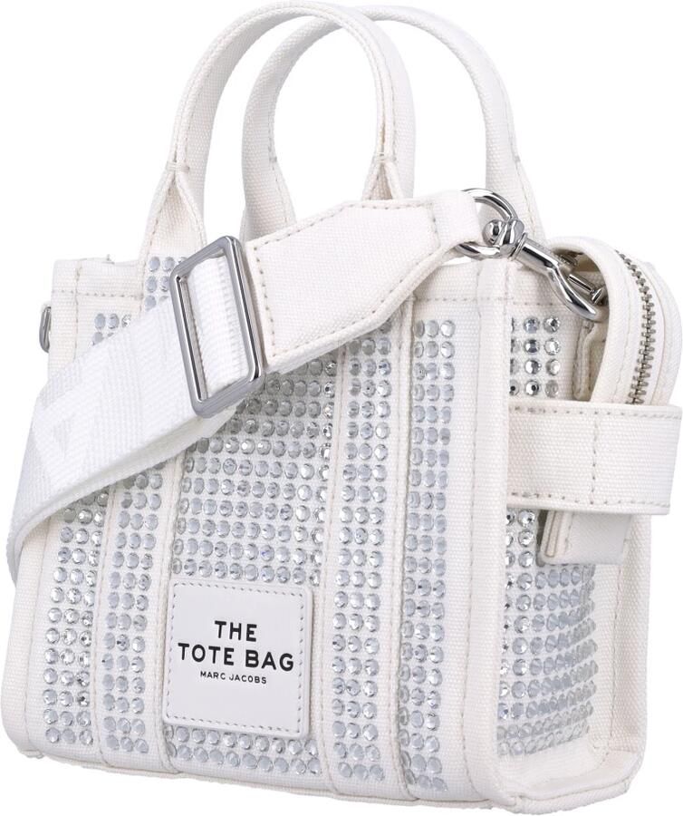 Marc Jacobs Shoppers & Totes 'The Crystal Canvas Crossbody Tote' Crossbody Bag in wit - Foto 4