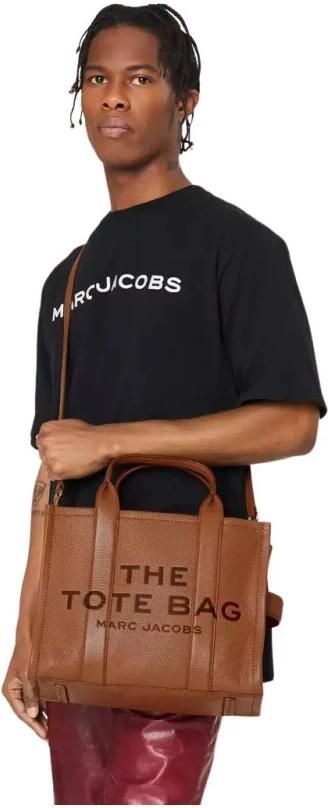 Marc Jacobs Gestructureerde Leren Tote Handtas met Schouderband Brown Dames - Foto 9