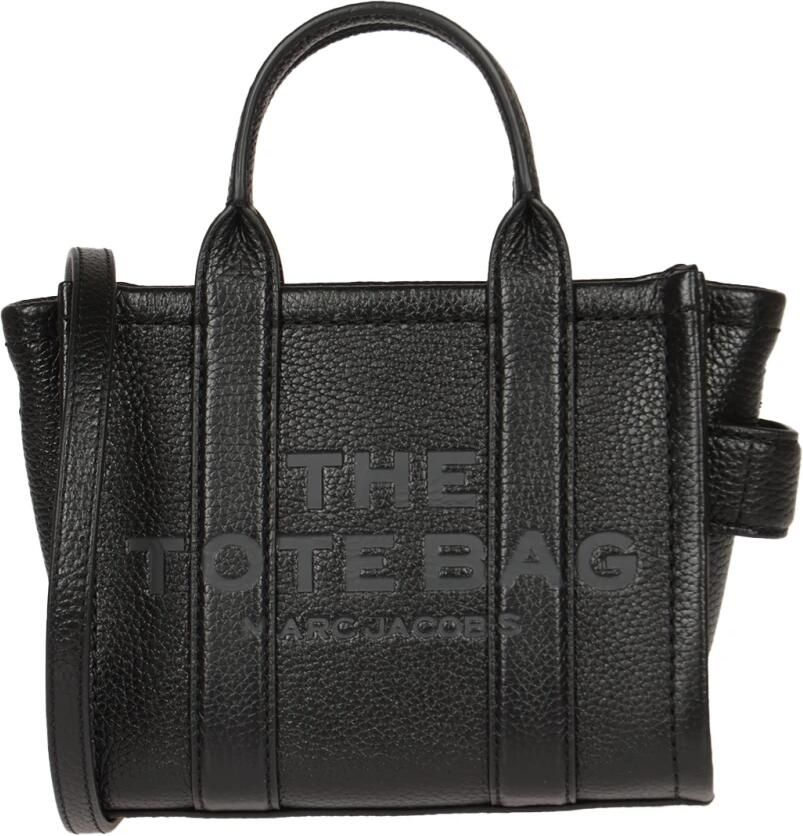 Marc Jacobs Korrelig lederen Crossbody Tote Tas Black Dames - Foto 4