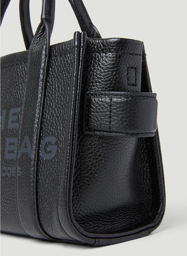 Marc Jacobs Korrelig lederen Crossbody Tote Tas Black Dames - Foto 7