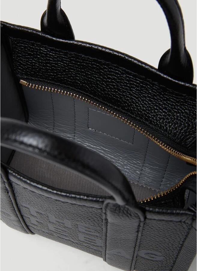 Marc Jacobs Korrelig lederen Crossbody Tote Tas Black Dames - Foto 5