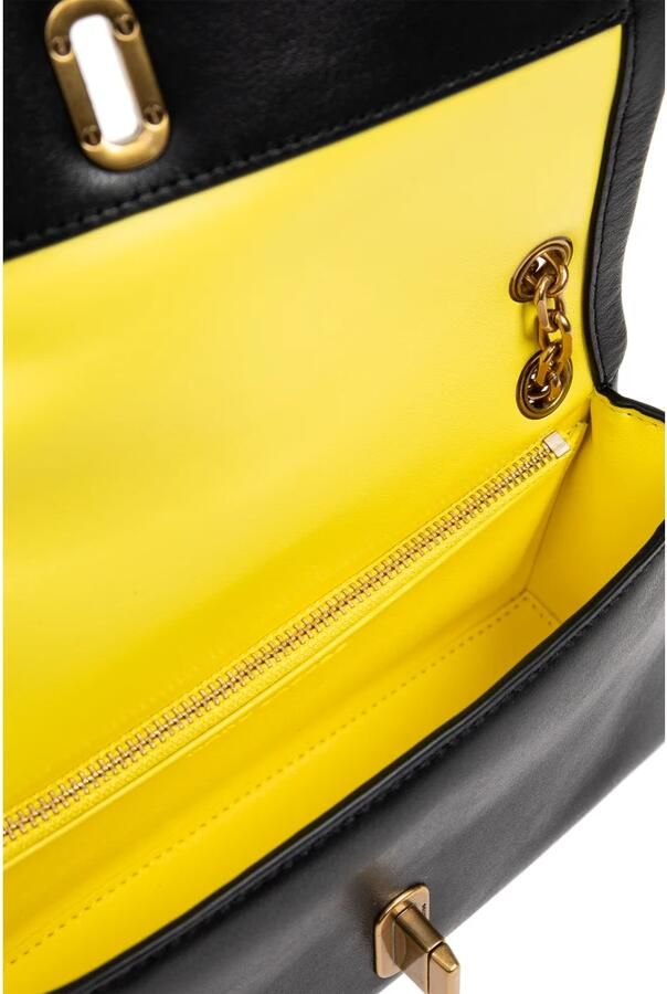 Marc Jacobs Zwarte leren kettingportemonnee schoudertas Black Dames - Foto 3