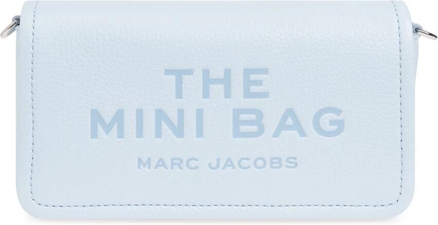 Marc Jacobs Blauwe Kalfsleren Mini Tas met Klep Blue Dames