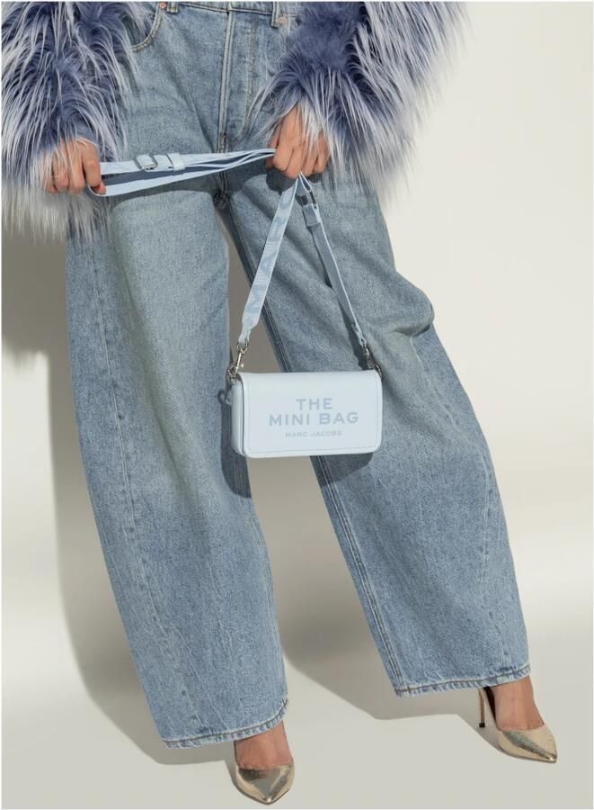 Marc Jacobs Blauwe Kalfsleren Mini Tas met Klep Blue Dames - Foto 2