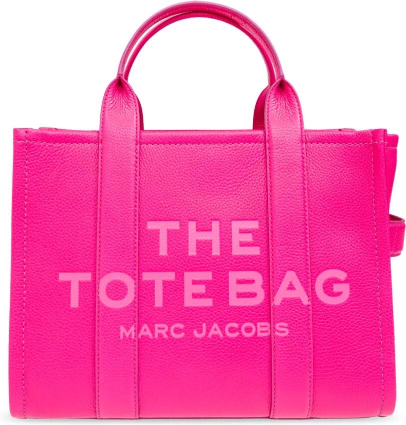 Marc Jacobs Totes & shoppers The Medium Tote Leather Pink in roze