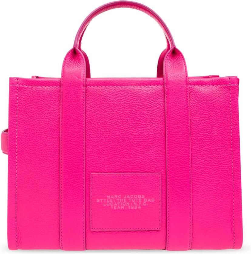 Marc Jacobs Totes & shoppers The Medium Tote Leather Pink in roze - Foto 2