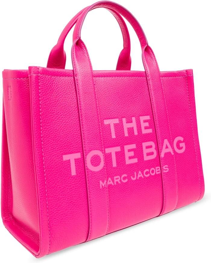 Marc Jacobs Totes & shoppers The Medium Tote Leather Pink in roze - Foto 4
