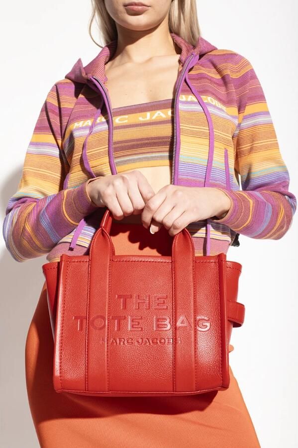 Marc Jacobs Rode Leren Tote Tas Ritssluiting Red Dames - Foto 8