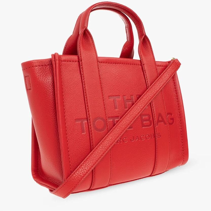 Marc Jacobs Rode Leren Tote Tas Ritssluiting Red Dames - Foto 3