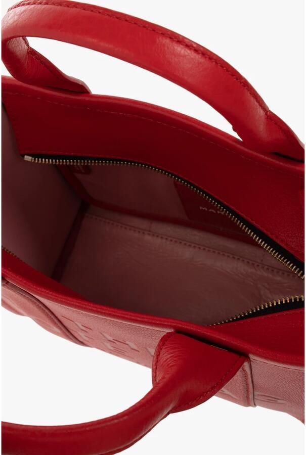 Marc Jacobs Rode Leren Tote Tas Ritssluiting Red Dames - Foto 7