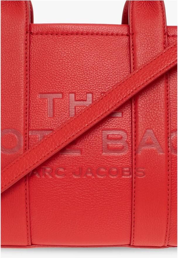 Marc Jacobs Rode Leren Tote Tas Ritssluiting Red Dames - Foto 9