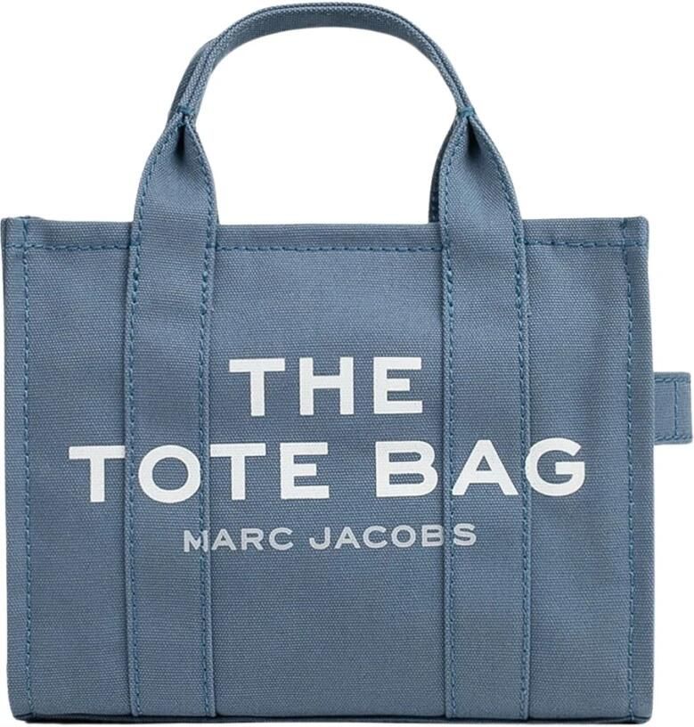 Marc Jacobs Blauwe Schaduw Canvas Kleine Tote Handtas Blue Dames - Foto 6