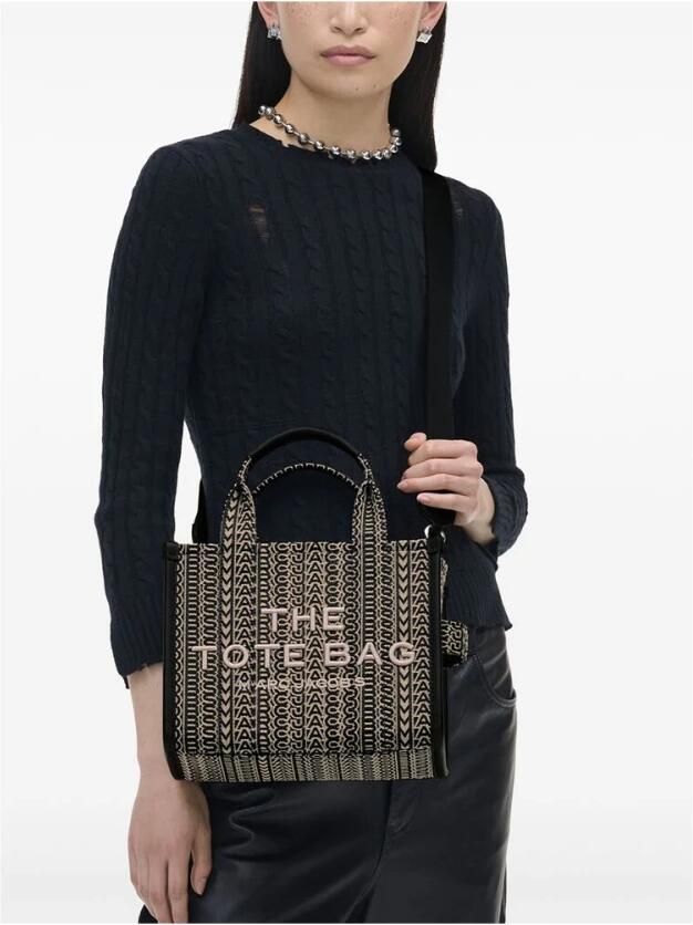 Marc Jacobs Monogram Jacquard Top Handtas Black Dames - Foto 4