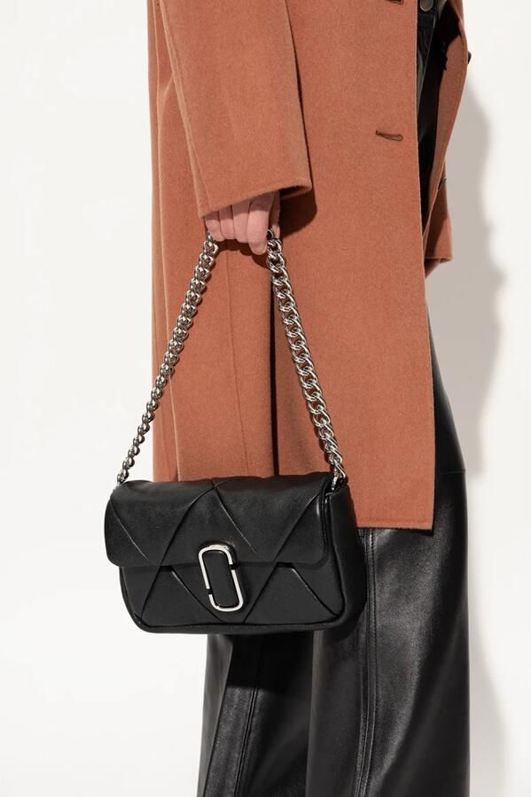 Marc Jacobs Puffy Diamond Quilted J Marc Schoudertas Black Dames - Foto 6