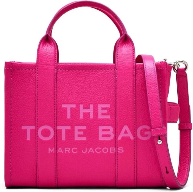 Marc Jacobs Crossbody bags THE LEATHER SMALL TOTE HOTE PINK HANDT in roze