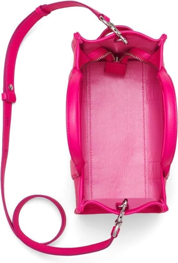 Marc Jacobs Crossbody bags THE LEATHER SMALL TOTE HOTE PINK HANDT in roze - Foto 3