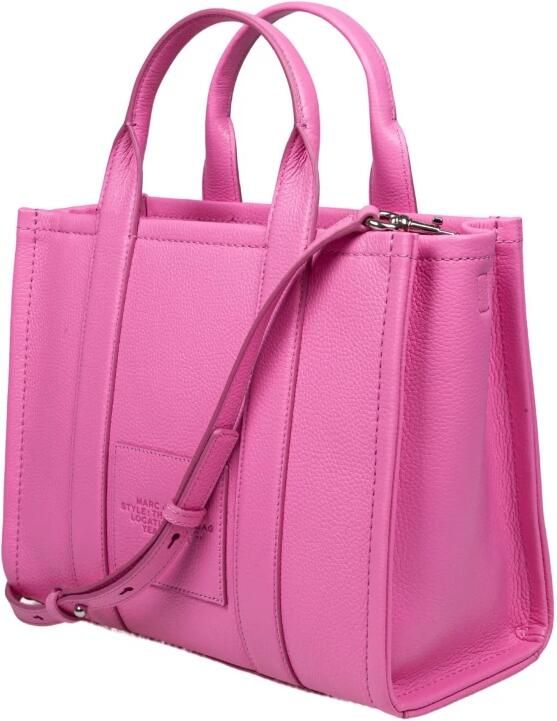 Marc Jacobs Shoppers & Totes The Medium Tote Leather Pink in roze - Foto 3