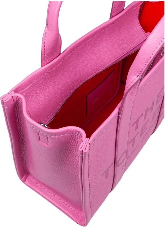 Marc Jacobs Shoppers & Totes The Medium Tote Leather Pink in roze - Foto 2