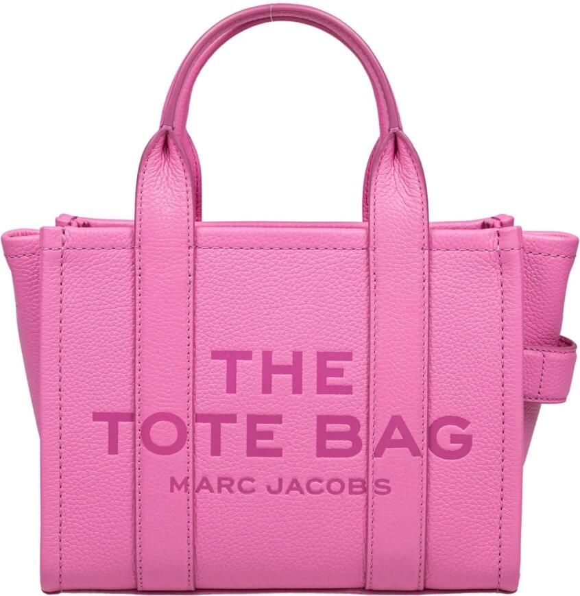 Marc Jacobs Shoppers & Totes The Small Tote Leather Pink in roze