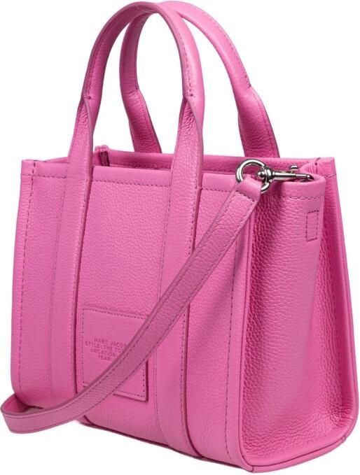 Marc Jacobs Shoppers & Totes The Small Tote Leather Pink in roze - Foto 3