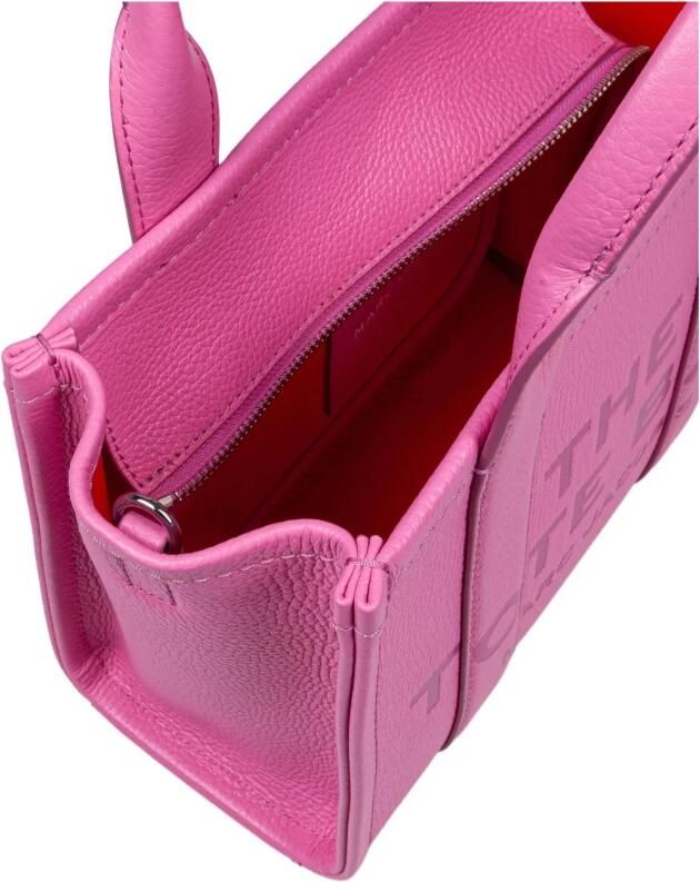 Marc Jacobs Shoppers & Totes The Small Tote Leather Pink in roze - Foto 2
