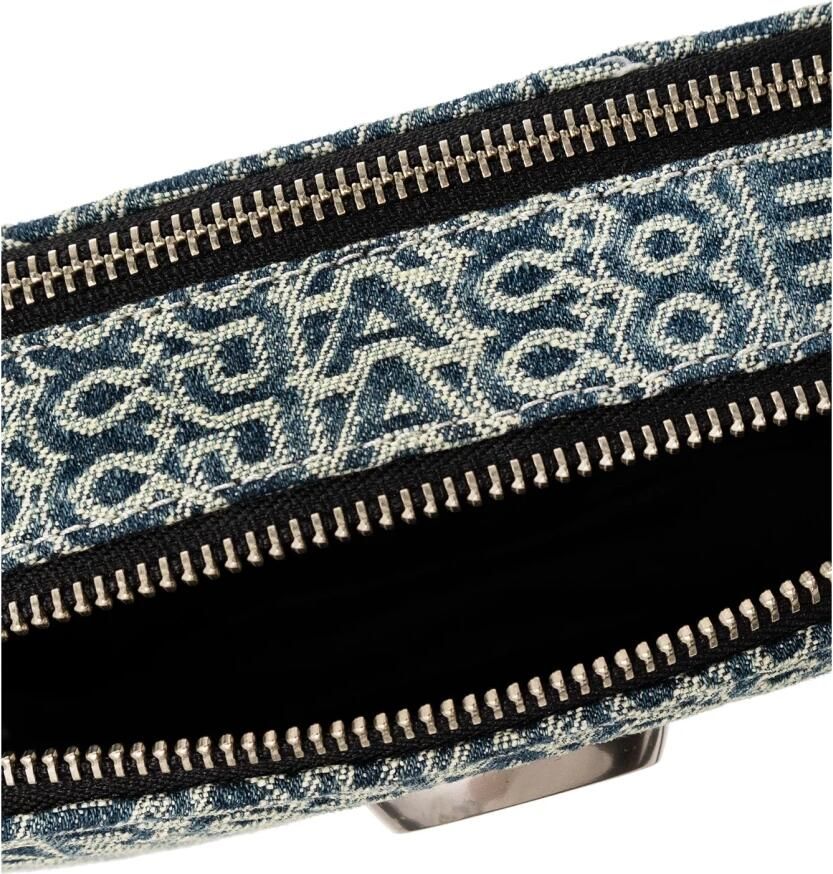 Marc Jacobs Logo Jacquard Denim Snapshot Schoudertas Blauw Dames - Foto 3