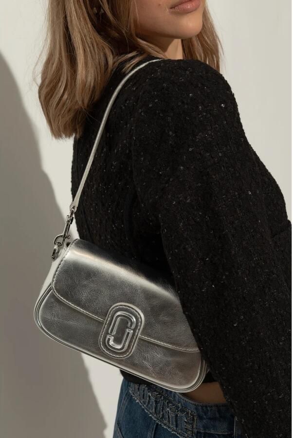Marc Jacobs Hobo bags The Small Shoulder Bag Leather Silver in zilver - Foto 4