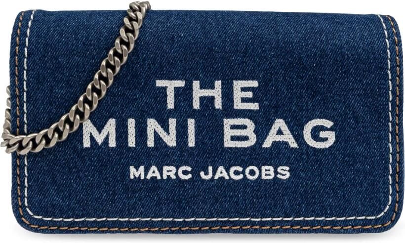 Marc Jacobs Hobo bags The Mini Crossbody Cotton Black in blauw