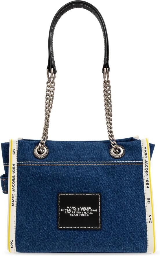 Marc Jacobs Blauwe Denim Tote met Geborduurd Logo Blue Dames - Foto 5