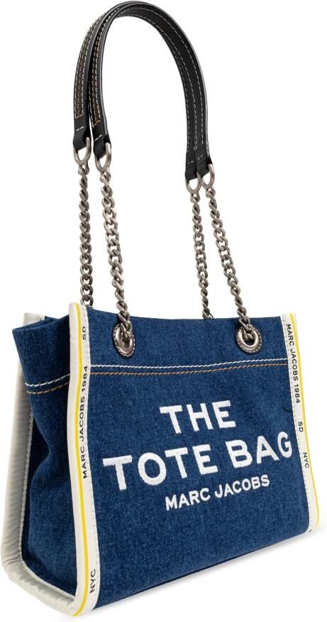 Marc Jacobs Blauwe Denim Tote met Geborduurd Logo Blue Dames - Foto 6
