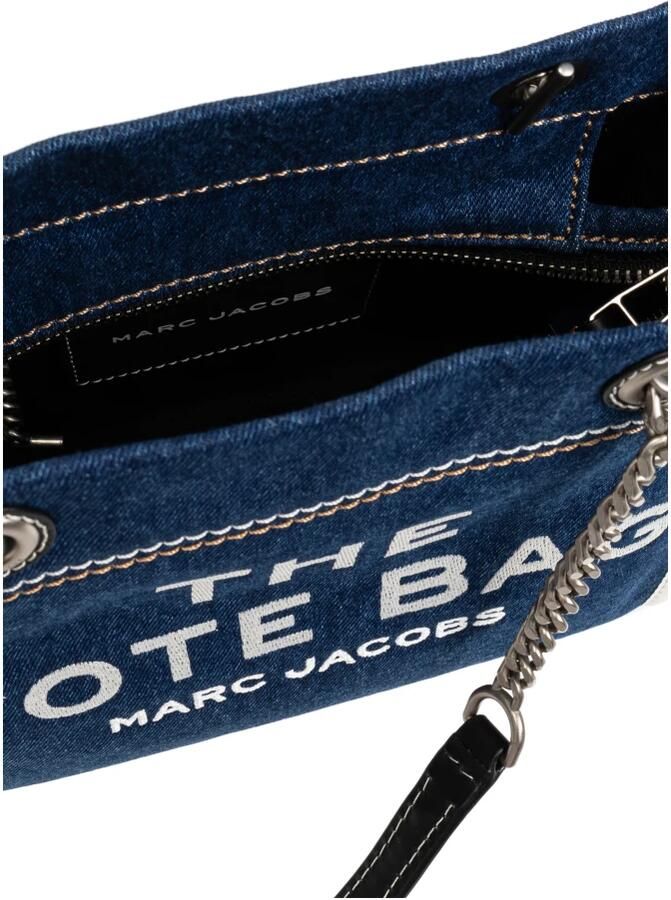 Marc Jacobs Blauwe Denim Tote met Geborduurd Logo Blue Dames - Foto 2