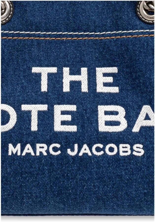 Marc Jacobs Blauwe Denim Tote met Geborduurd Logo Blue Dames - Foto 3