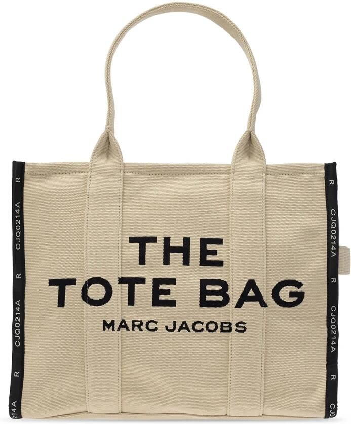 Marc Jacobs the jacquard traveler tote bag large Beige Dames - Foto 5